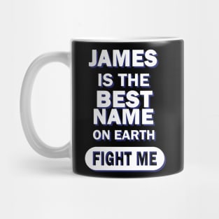 James name for boys, men's birthday Mug